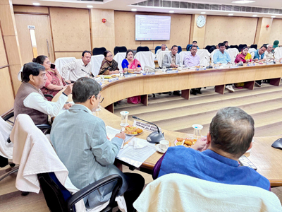 Mayor of Agartala Municipal Corporation (AMC) Dipak Majumder chaired a meeting with councillors & Jal Board in AMC Conference Hall in Agartala on December 16.
